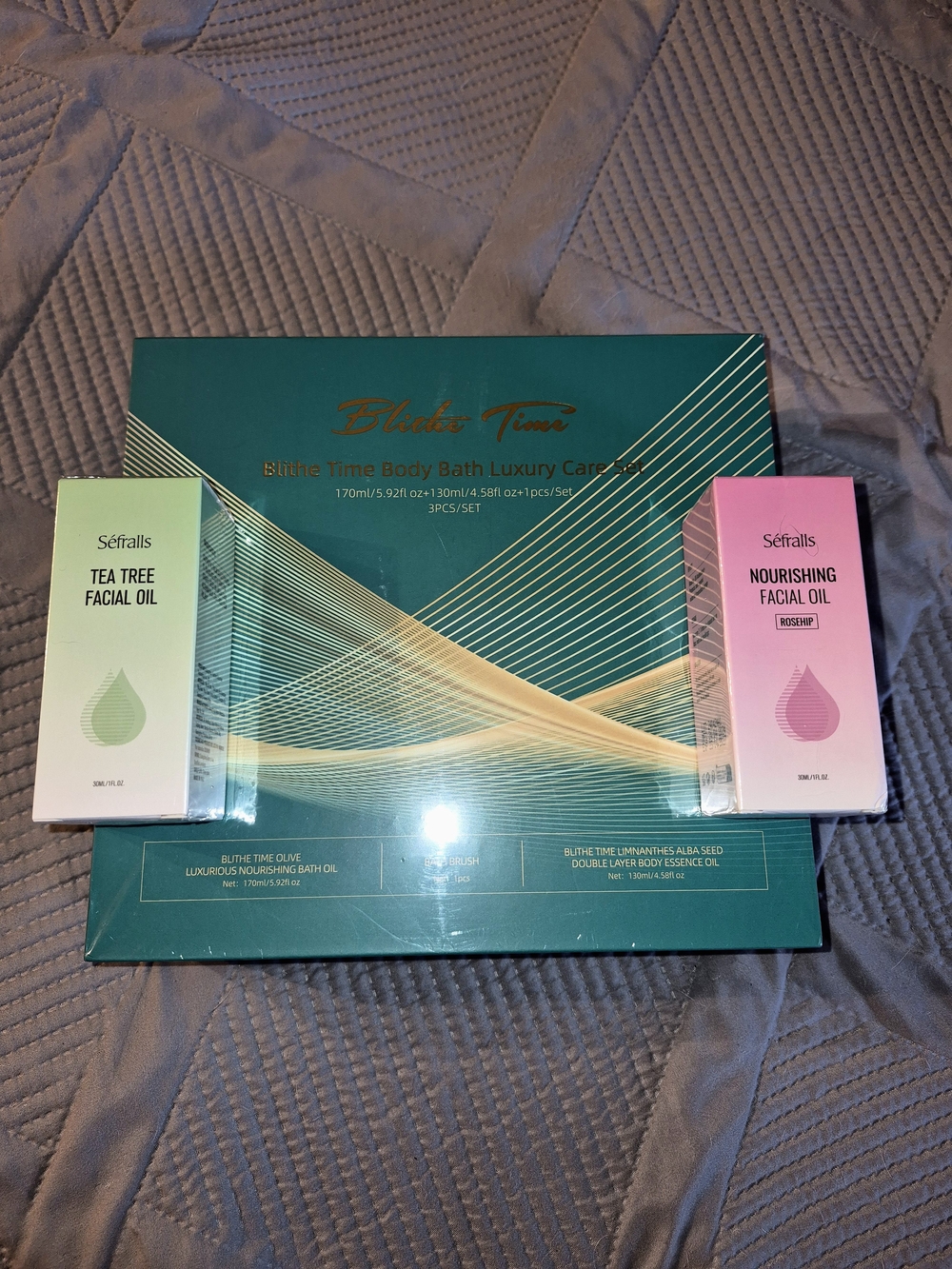 Blithe Time Luxury Body Gift Set - Add Bonus Rose Hip & Tea Tree Facial Oil